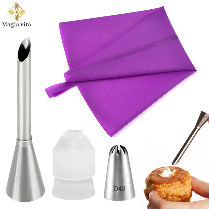 Piping Bag Disposable - DIY Yeniden Kullanılabilir Puf Kek Ucu