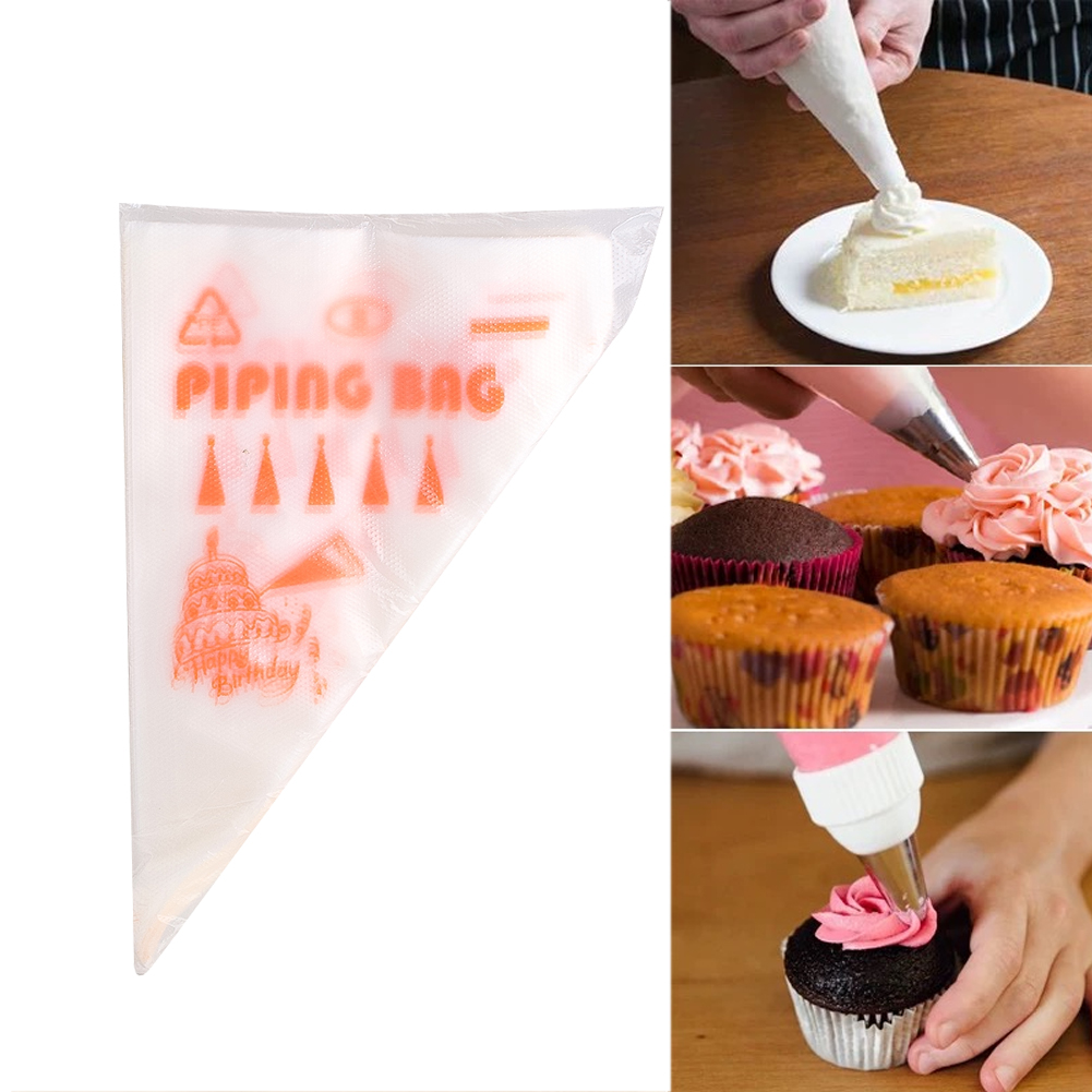 Piping Bag Disposable - 100 adet kalın tek kullanımlık pasta