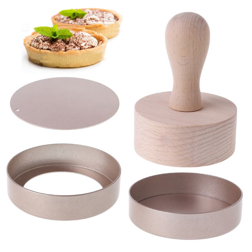 Tart Pan Loose - Yenilikçi 3.5 inç Ahşap Saplı Tatlı