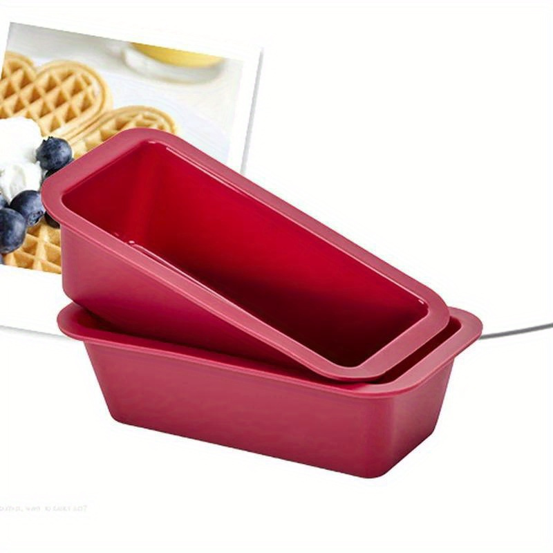 Mini Kitchen Baking - Silikon Pişirme Kalıpları Yapışmaz Dikdörtgen Kek