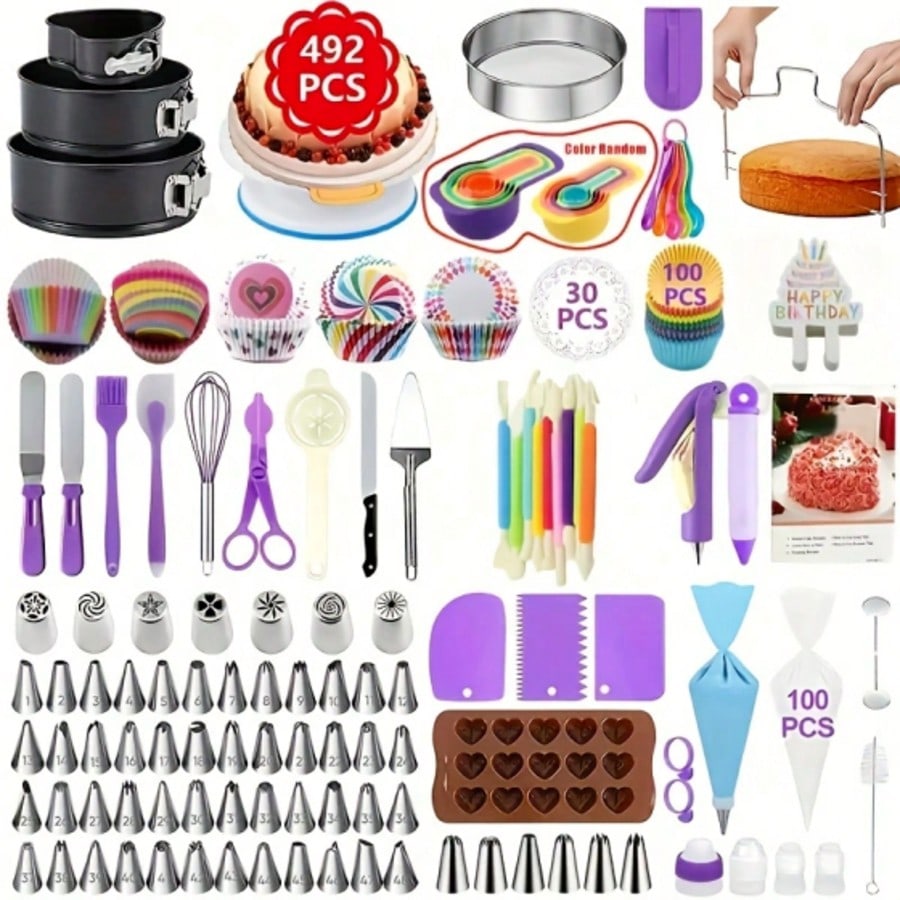 Springform Pan Set - TAIMASI 492set Kek Süsleme Aletleri Seti