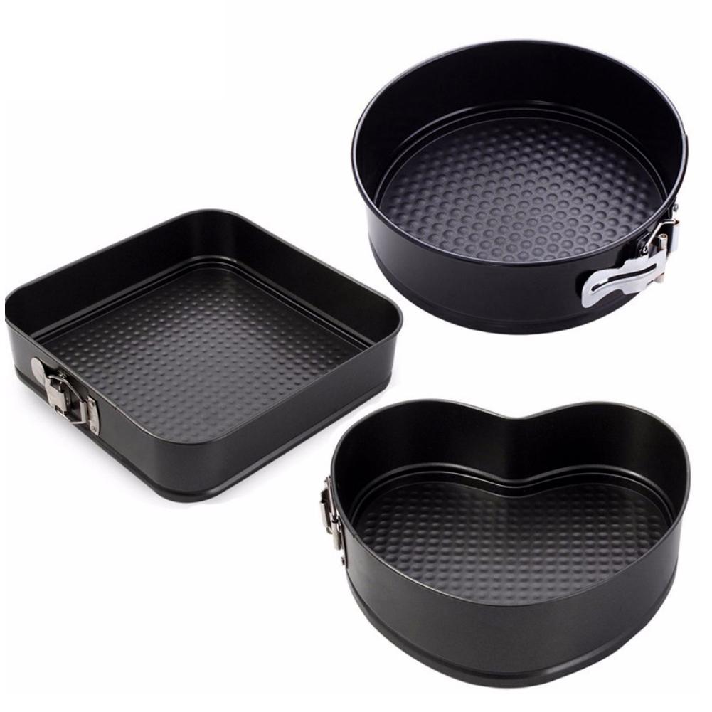 Springform Pan Set - 3 adet/takım yapışmaz Springform kek tava