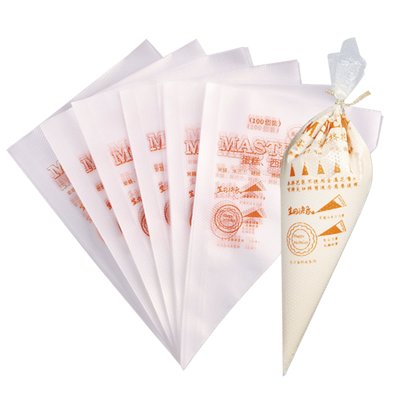 Piping Bag Disposable - 100 adet tek kullanımlık krema torbası