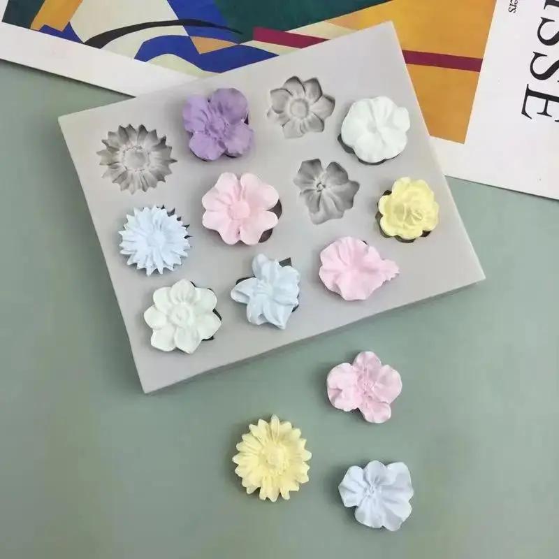 Mini Kitchen Baking - Mini Küçük Çiçek silikon kalıp Yaratıcı