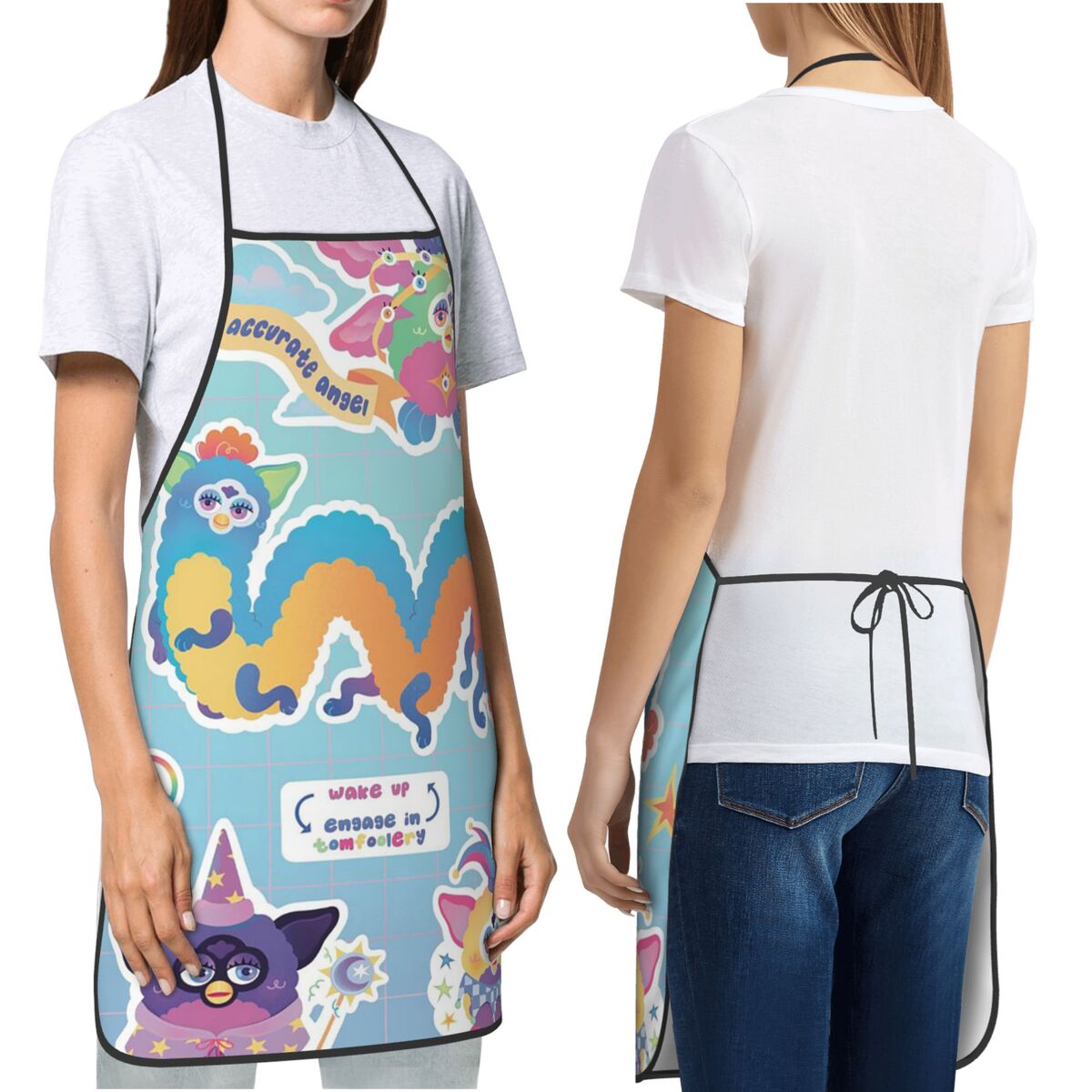 Kitchen Nightmares Baking - Nightmare Furby Karikatür Önlükleri Şef Yemek