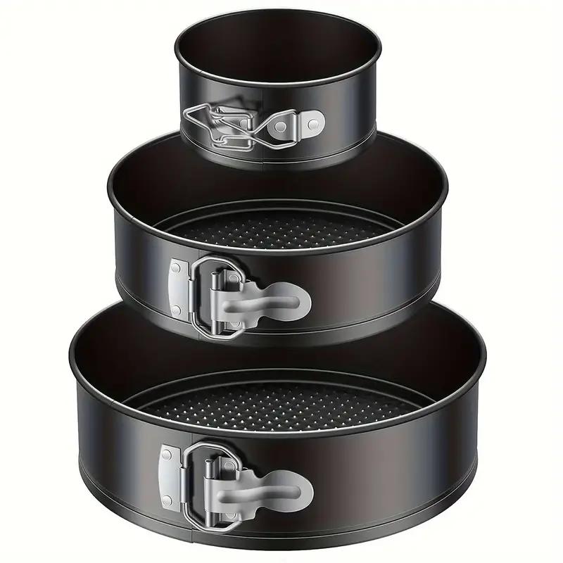 Springform Pan Set - Yaylı Kek Kalıbı, Yapışmaz Sızdırmaz 3'lü
