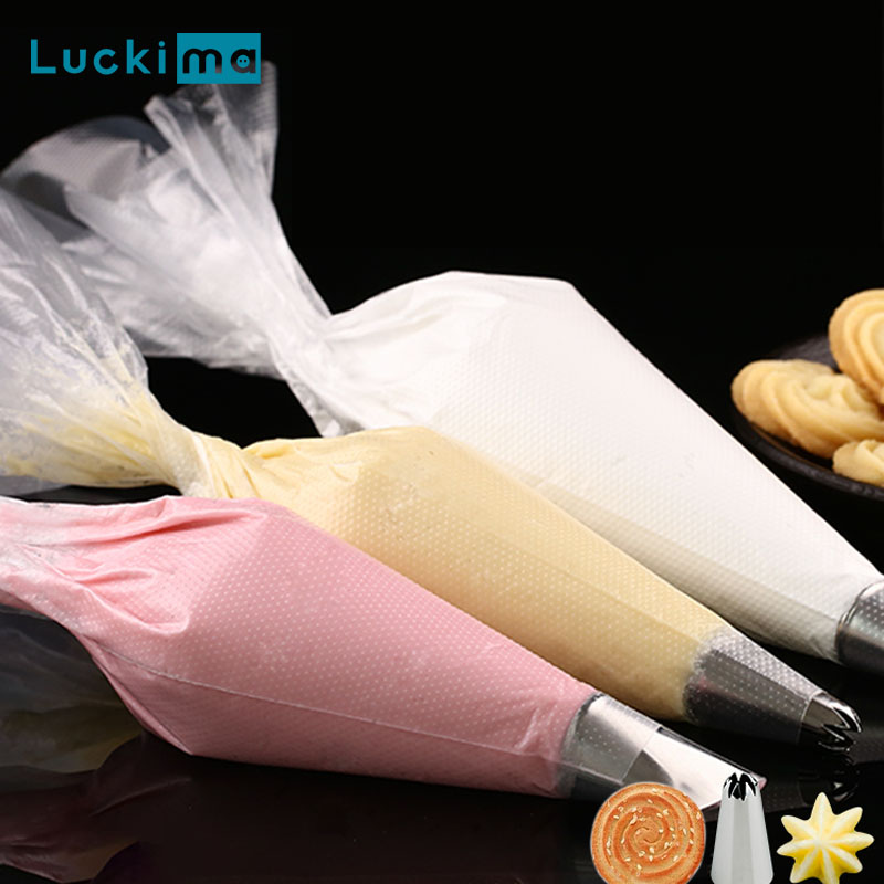 Piping Bag Disposable - 100 adet kalınlaşmak tek kullanımlık krema