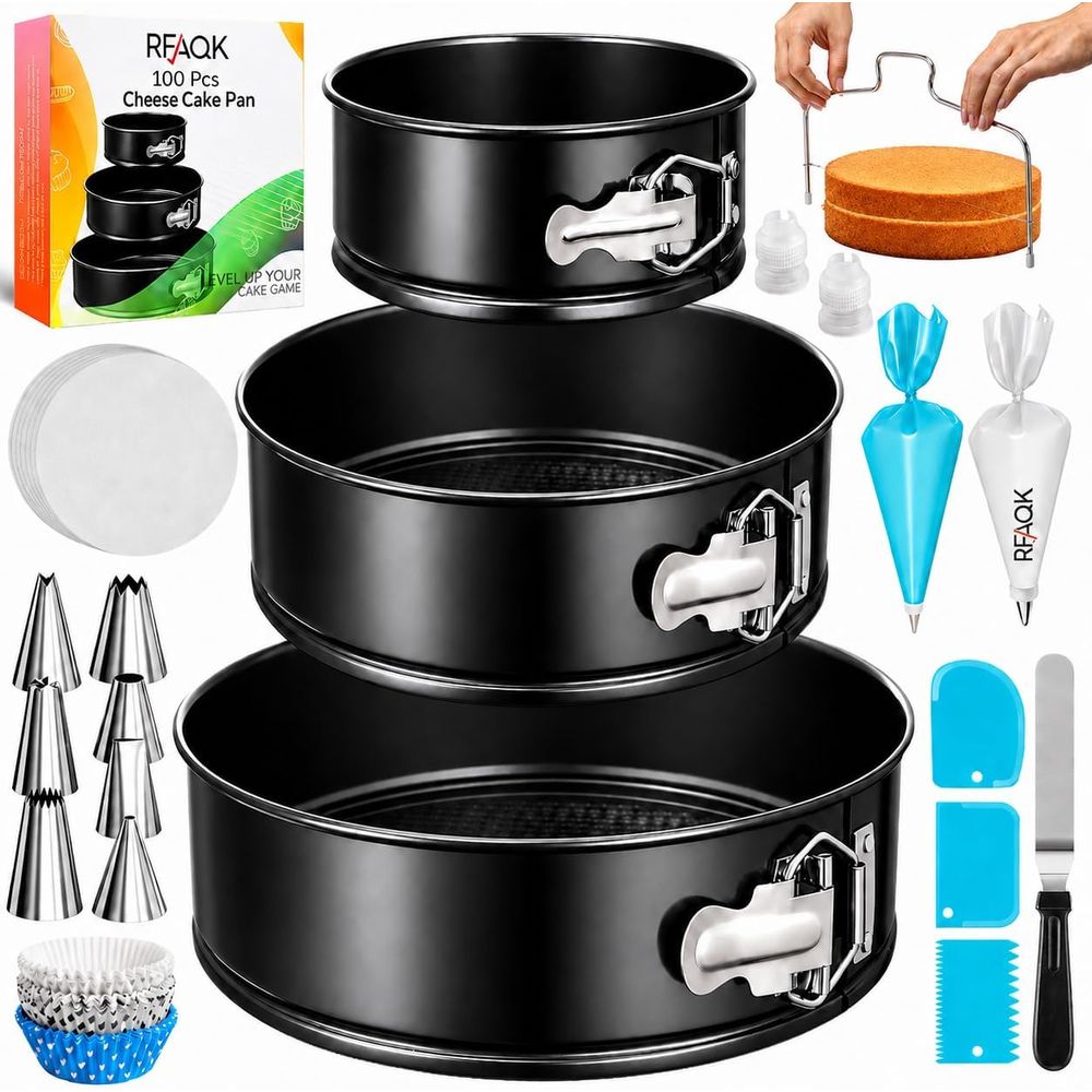 Springform Pan Set - 100 Parça Kek Kalıbı Seti: 3