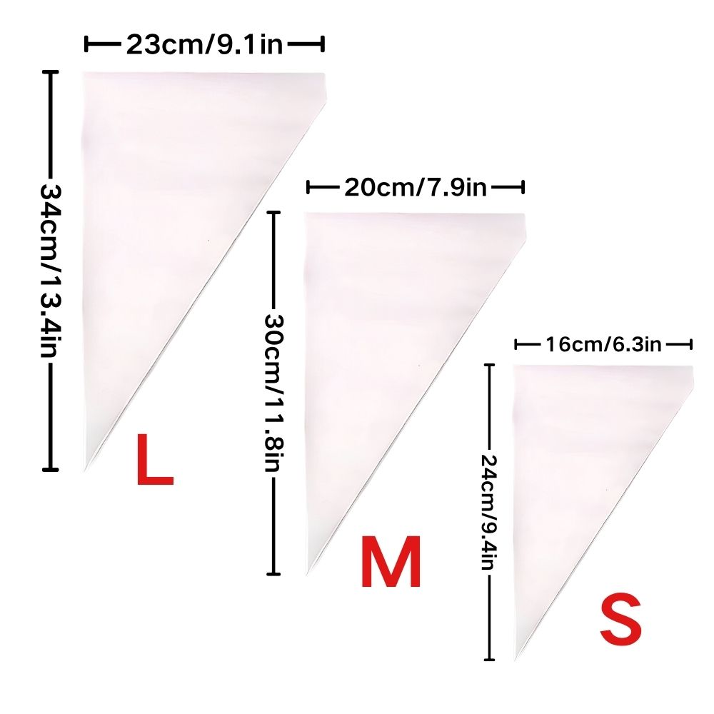 50 adet S/M/L Şeffaf Tek Kulla - Piping Bag Disposable incelemesi ve fiyatı