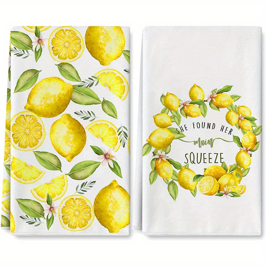 2 Adet, Limon Çelenkli Mutfak  - Kitchen Baking Cloth incelemesi ve fiyatı