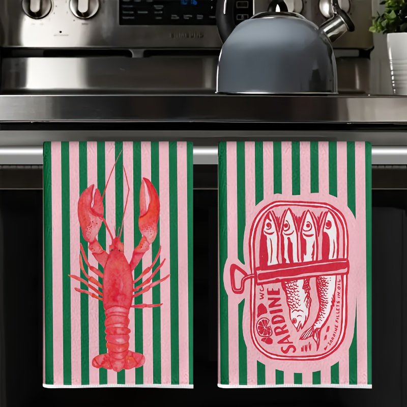 2 Adet, Amerikan Retro Çizgili - Kitchen Baking Cloth incelemesi ve fiyatı