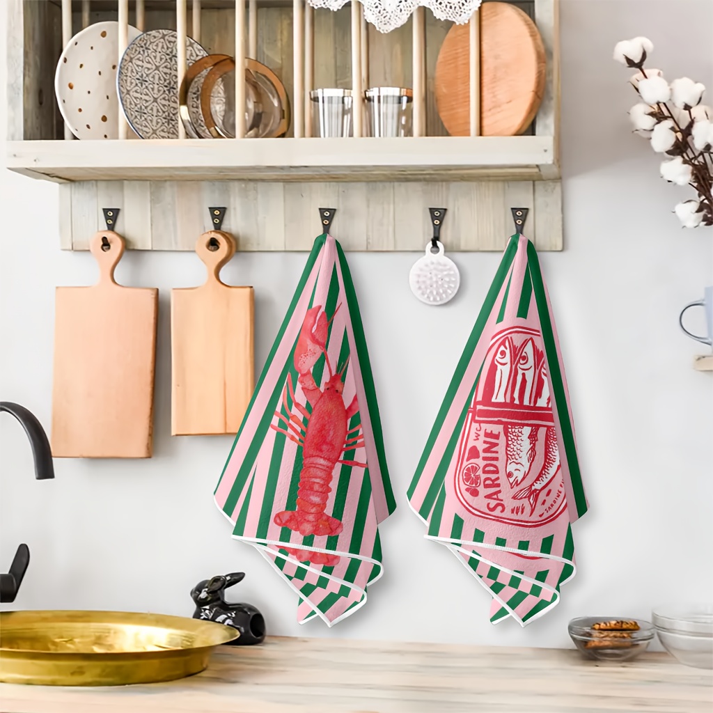2 Adet, Amerikan Retro Çizgili - Kitchen Baking Cloth incelemesi ve fiyatı