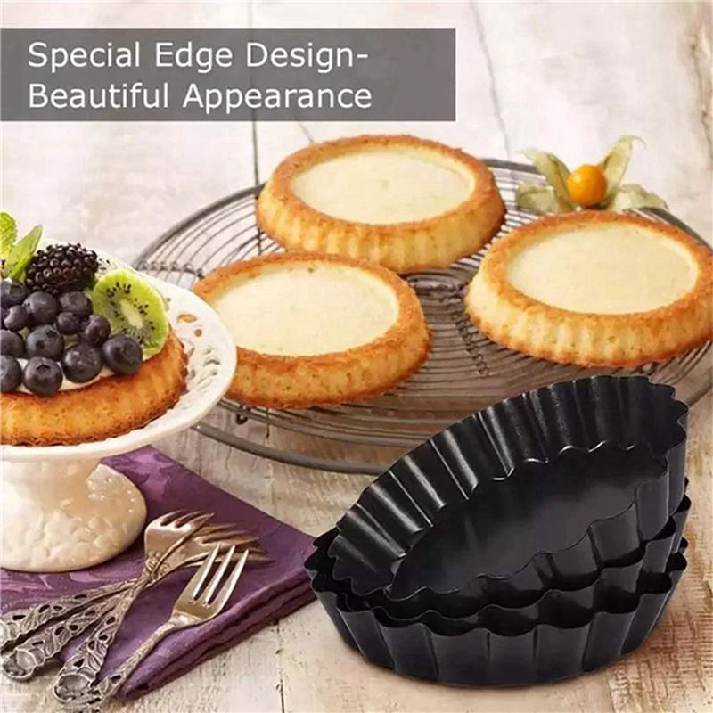8 adet 4 inç/10Cm Mini Pasta M - Tart Pan Loose incelemesi ve fiyatı