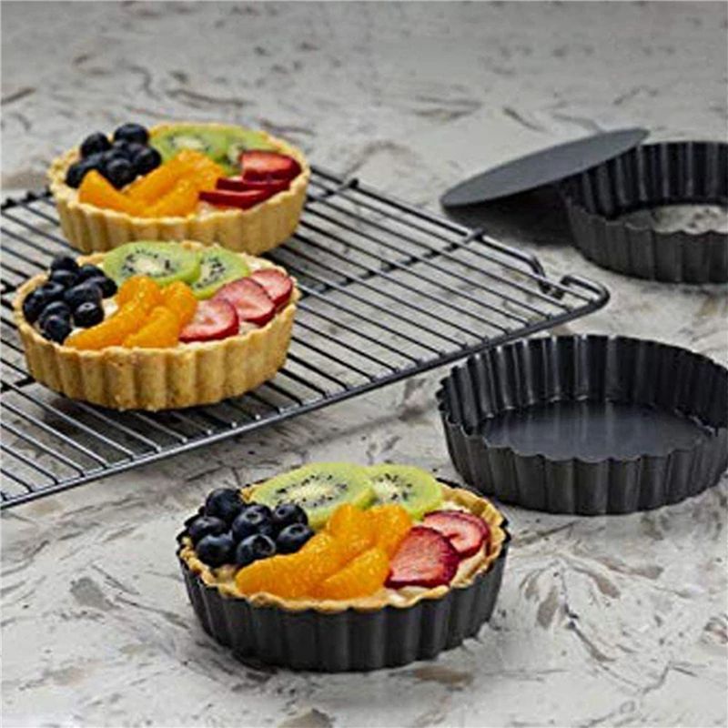8 adet 4 inç/10Cm Mini Pasta M - Tart Pan Loose incelemesi ve fiyatı