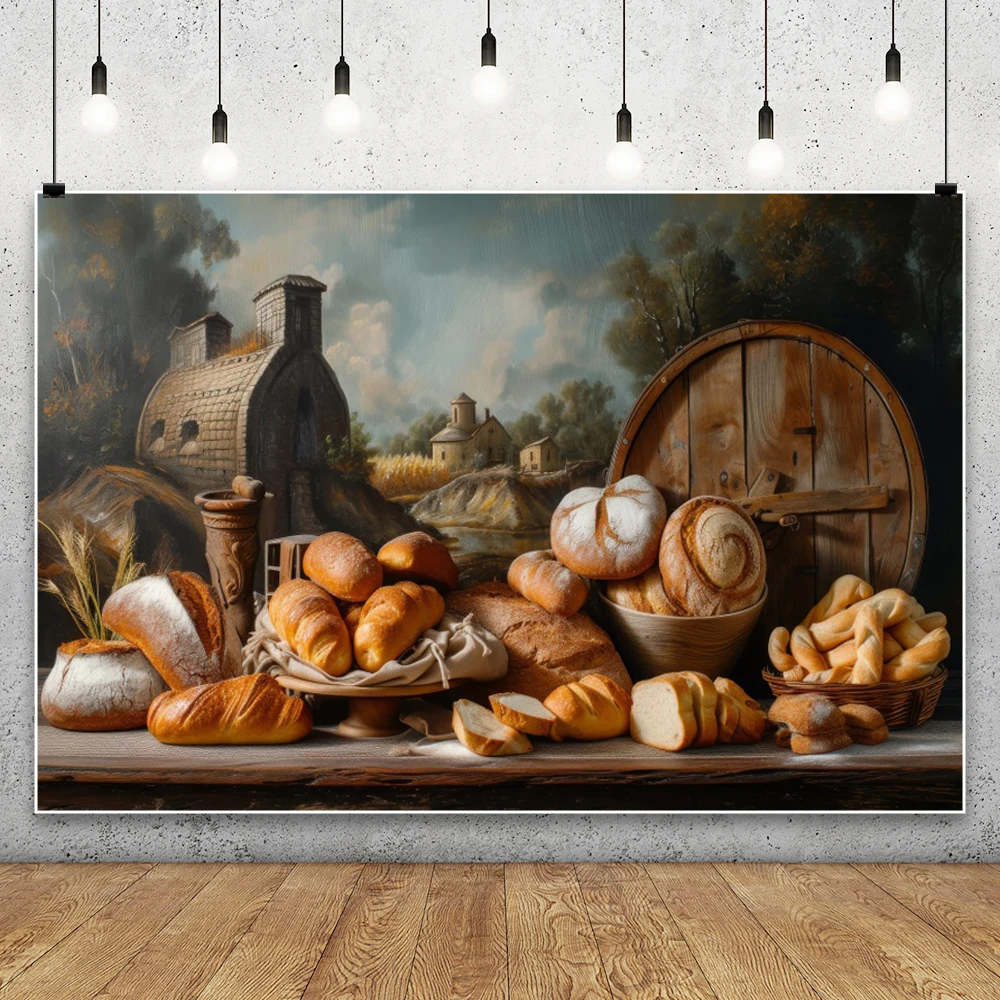 Ahşap Tahtalar Fonu Ekmek Pişi - Kitchen Baking Photoshoot incelemesi ve fiyatı